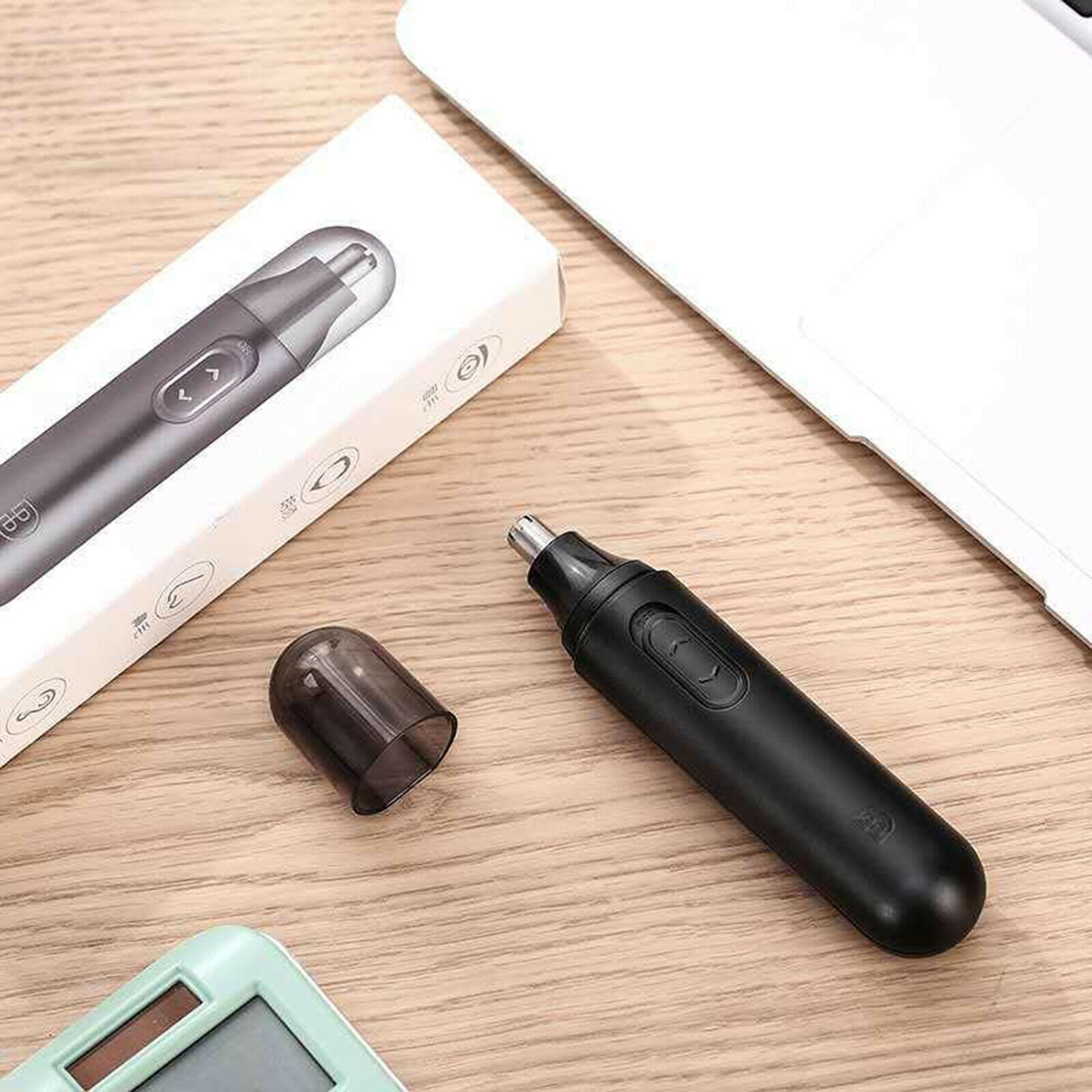 Men Women Nose Ear Face Neck Eyebrow Hair Mustache Beard Trimmer Shaver Clipper