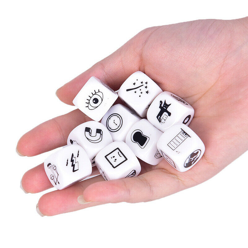 9pcs Story Dice Puzzle Board Game Telling Story Children Funny English GaTSJA%BD