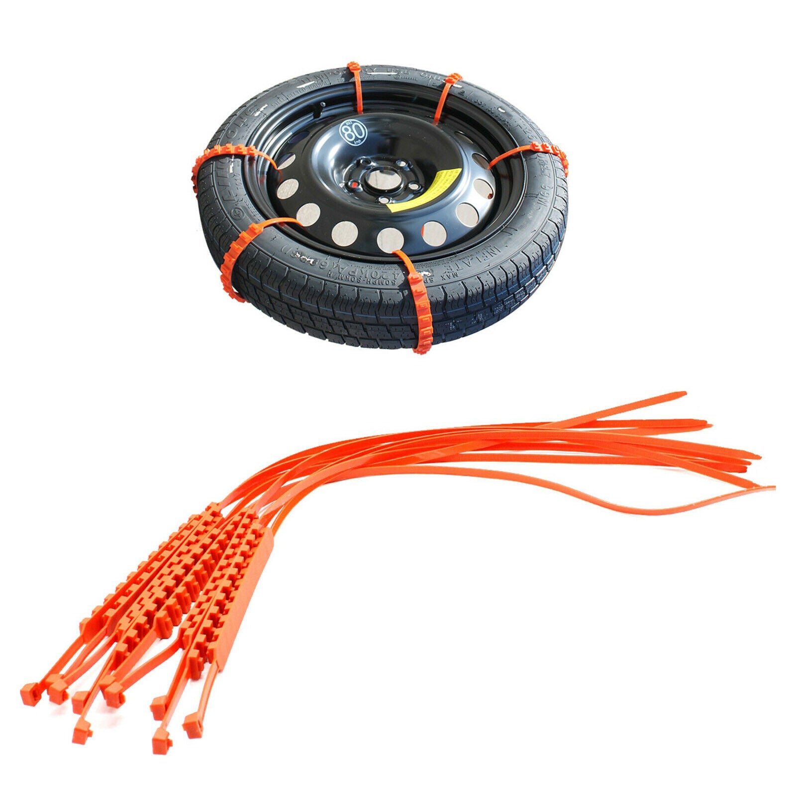 10pcs Winter Anti-Slip Chains Snow Mud Wheel Tire Belts for Winter Driving