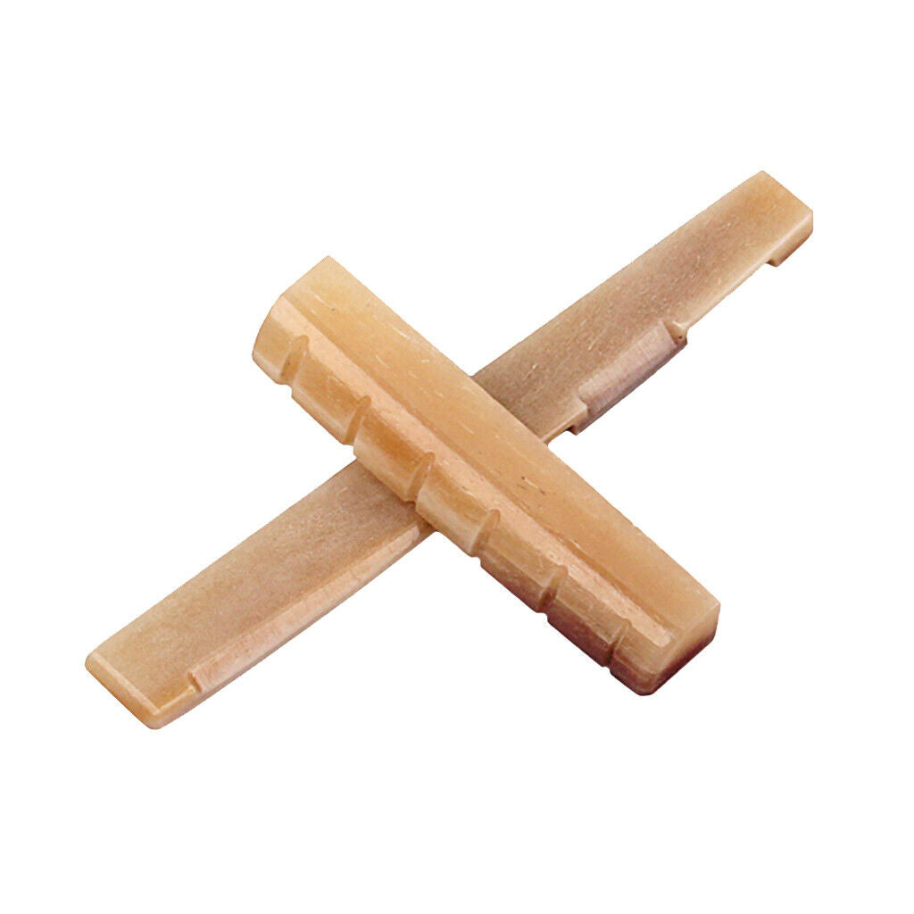 43mm Camel Bone Guitar Bridge Nut and Acoustic Guitar Saddle