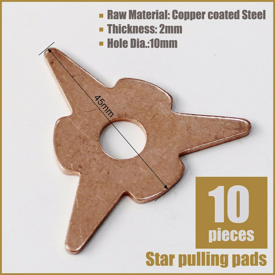 50 Pcs Car Dent Repair Tool Copper Coated Steel Spot Welder Welding Consumables