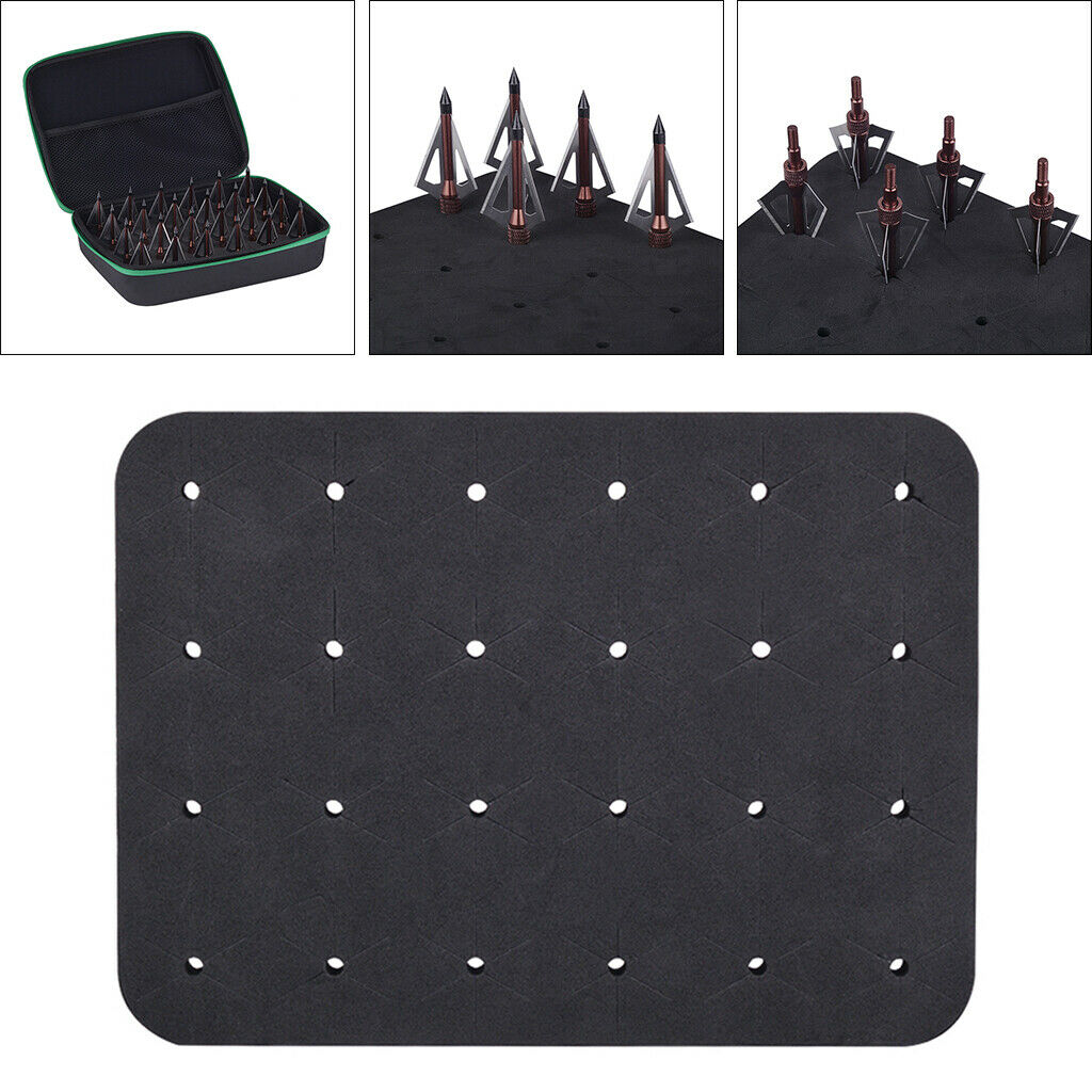 Foam Mat Tray for Archery Arrowheads Broadheads Bow Arrow Tips Screw Hunting