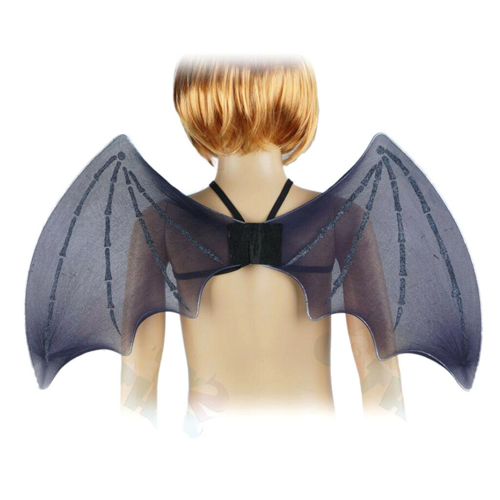 Halloween Kids Black Bat   Fairy   Birthday Fancy Dress Accessory