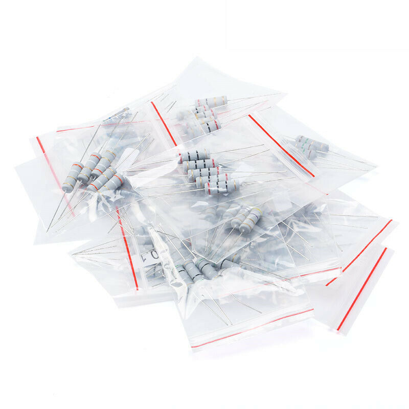 300pcs 1Kohm-2Mohm 1W carbon film resistor package/component package