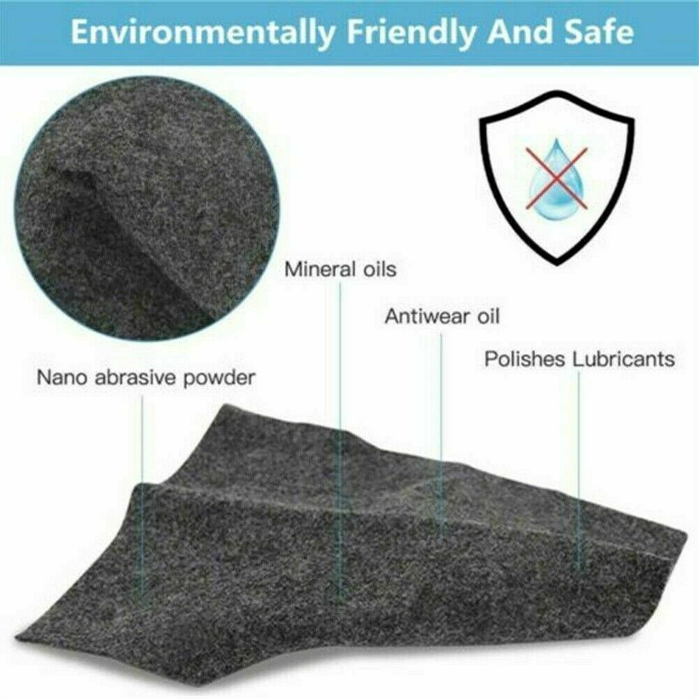 4Pcs Nano Sparkle Cloth For Car Scratches Nano Ma-gic Cloth Scratch Remover Tool