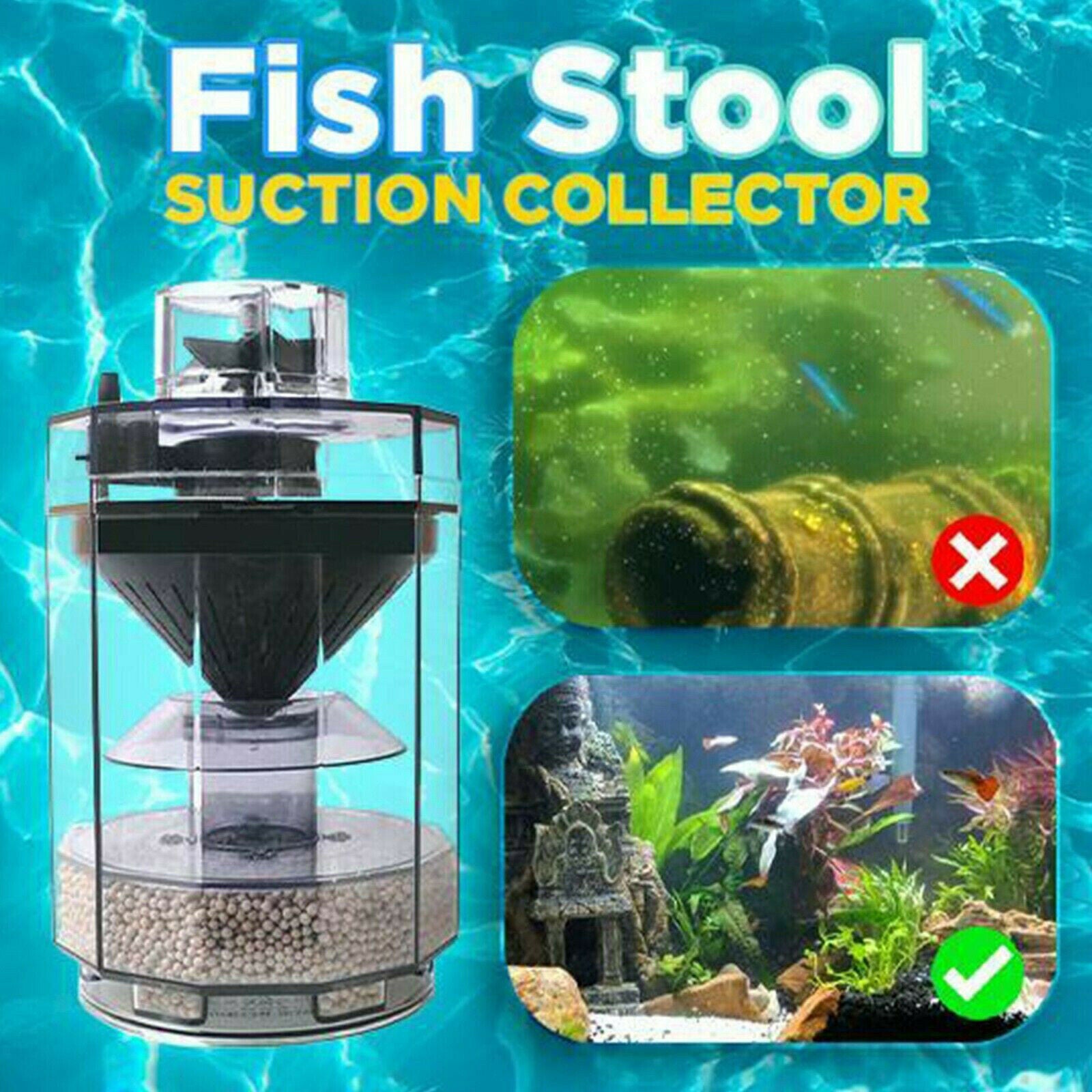 Fish Tank Filter Fish Stool Suction Collector Automatic Fish Fecal Filter Waste