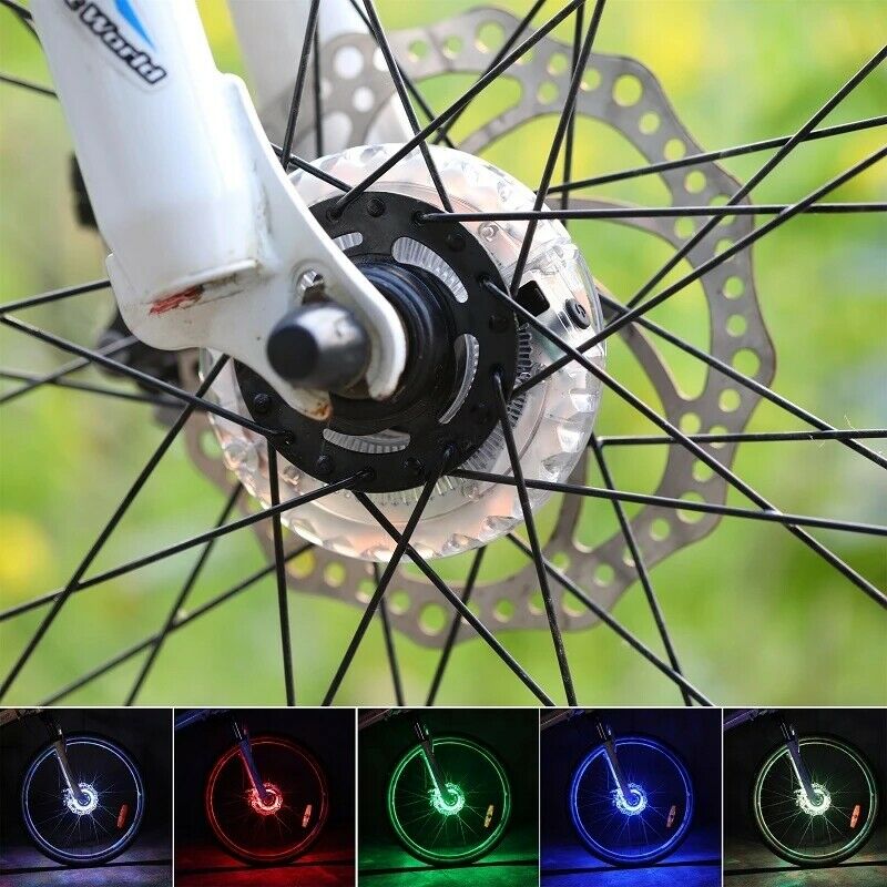 Smart LED Bicycle Wheel Lamp Bike Tail Hub Spoke Lamp Rechargeable Bike Light