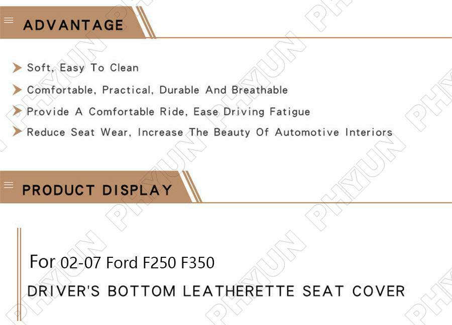 For 2002-07 Ford F250 F350 Super Duty Left Side Bottom Seat Cover Protection Mat