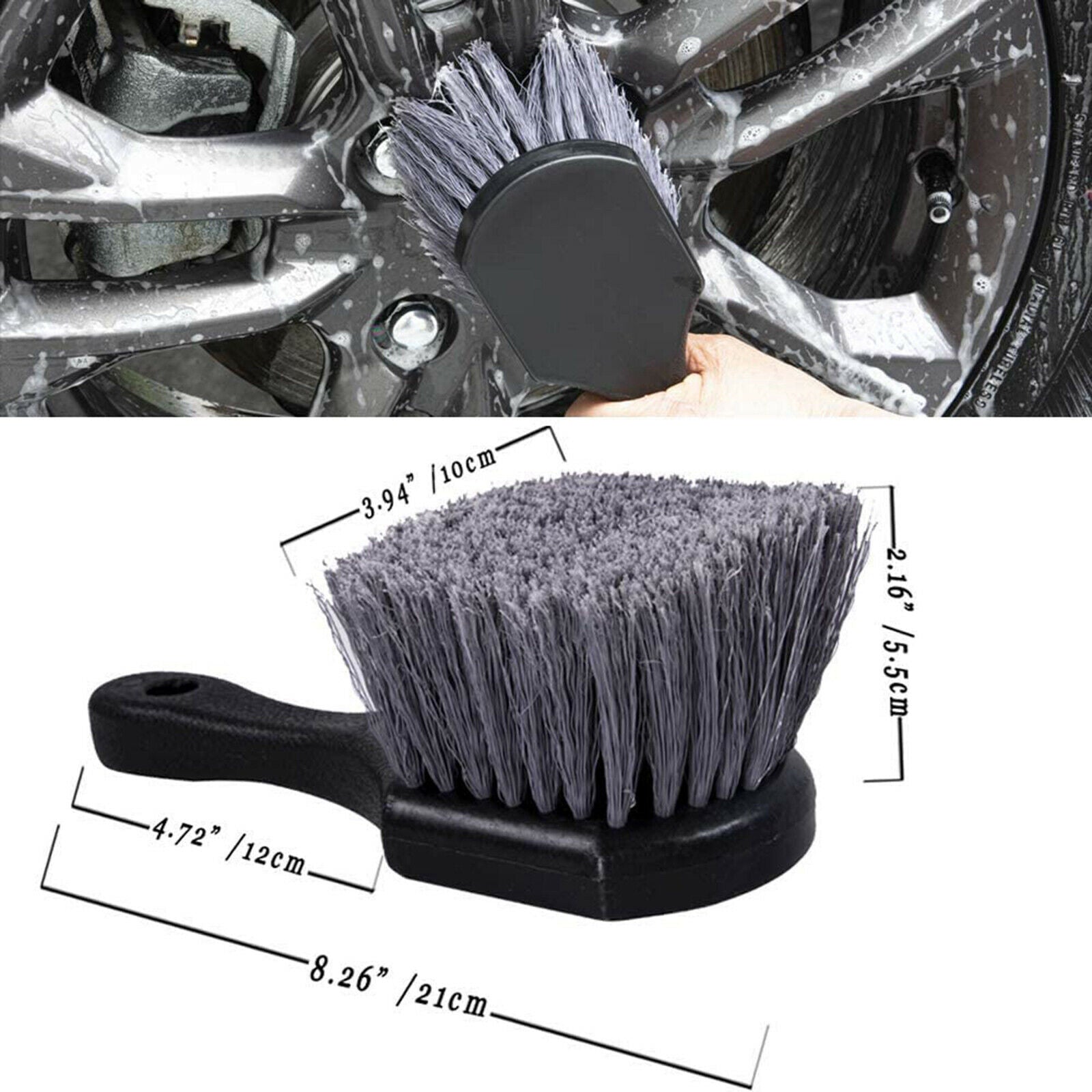 2PCS Car Detailing Brush Kit Vehicle Automobile for Clean Brush Car Care