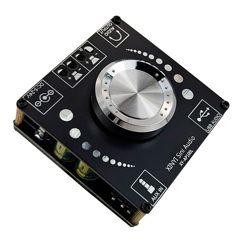 XY-AP100L 100WX2 Bluetooth 5.0 Stereo Amplifier Board AUX USB Sound Card DigQ9I9