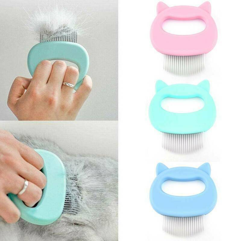 Pet Cat Dog Massage Shell Comb Grooming Hair Removal Shedding Cleaning Brush HOT