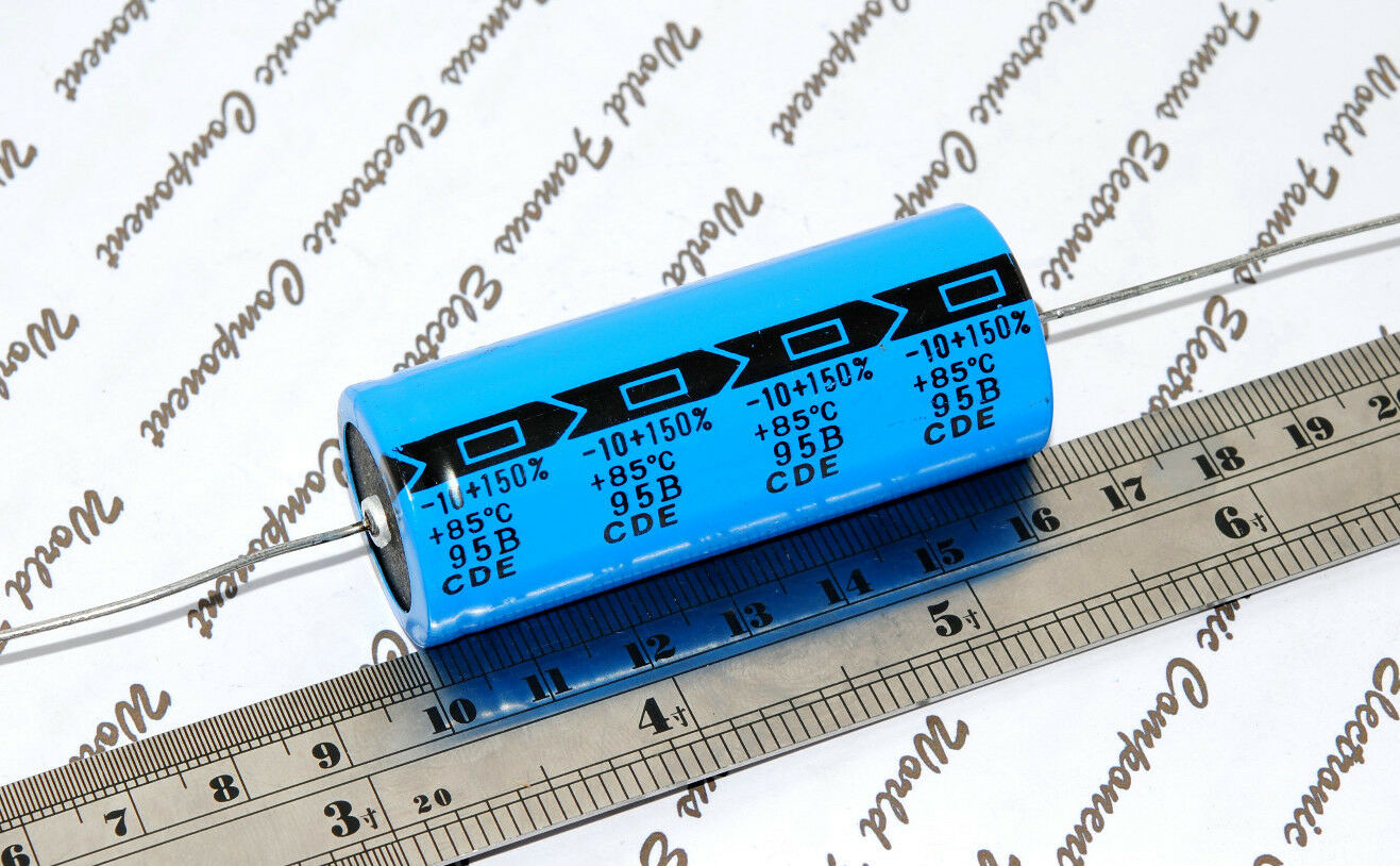 1pcs-CDE WBR 3000uF (3000µF) 35V Axial Electrolytic Capacitor-Cornell Dubilier