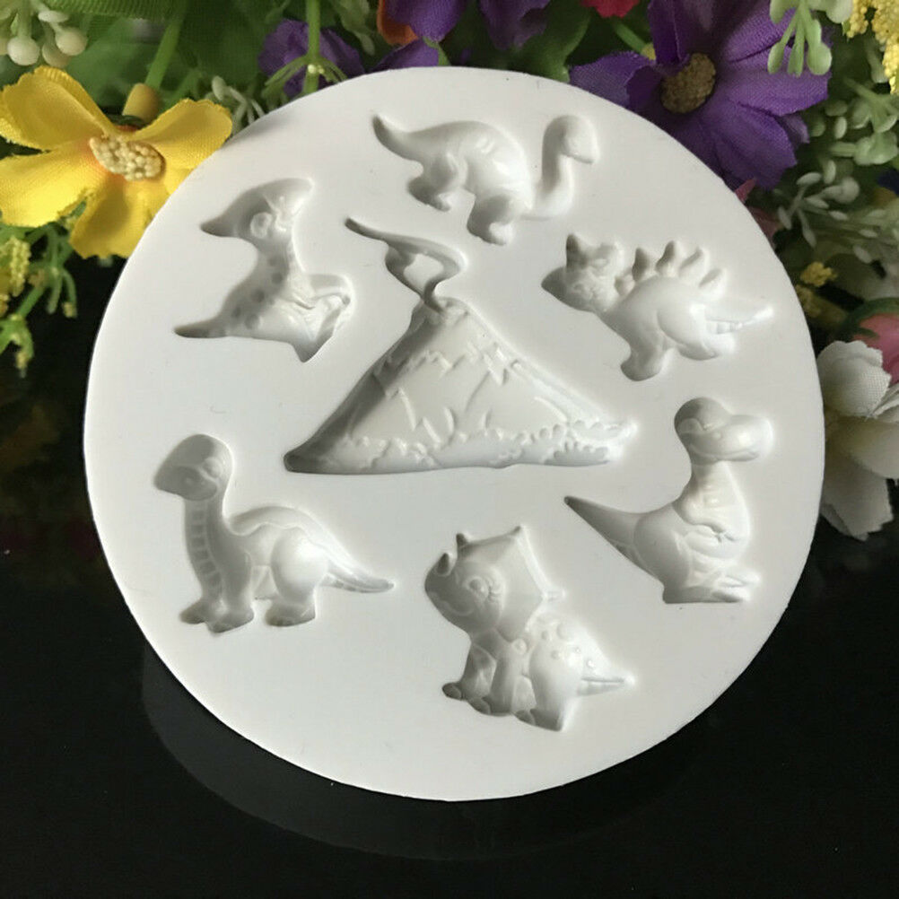 Dinosaur silicone cake mold fondant mold cake decorating tools chocolate .l8
