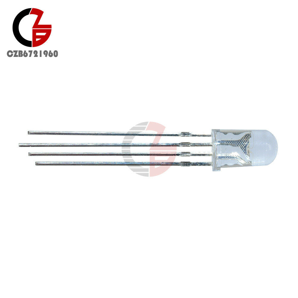 20PCS 4pin RGB Tri-Color Common Anode 5mm LED light Red Green Blue