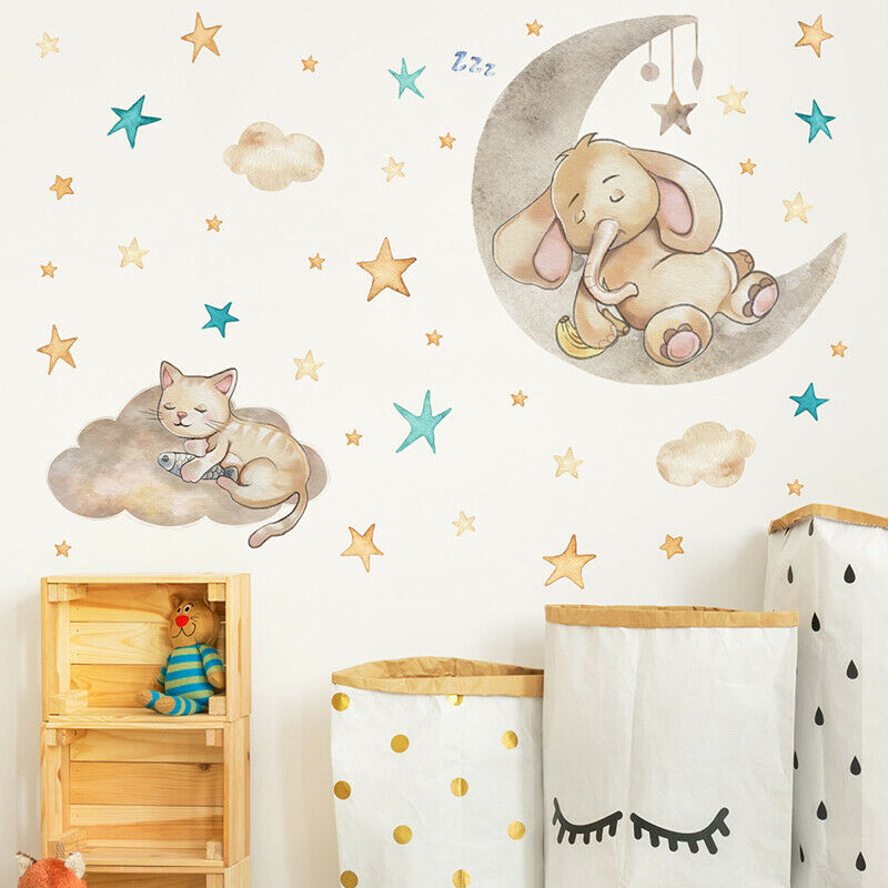 Cartoon Wall Stickers for Kids Room Baby Room Decoration Wall Decals Room