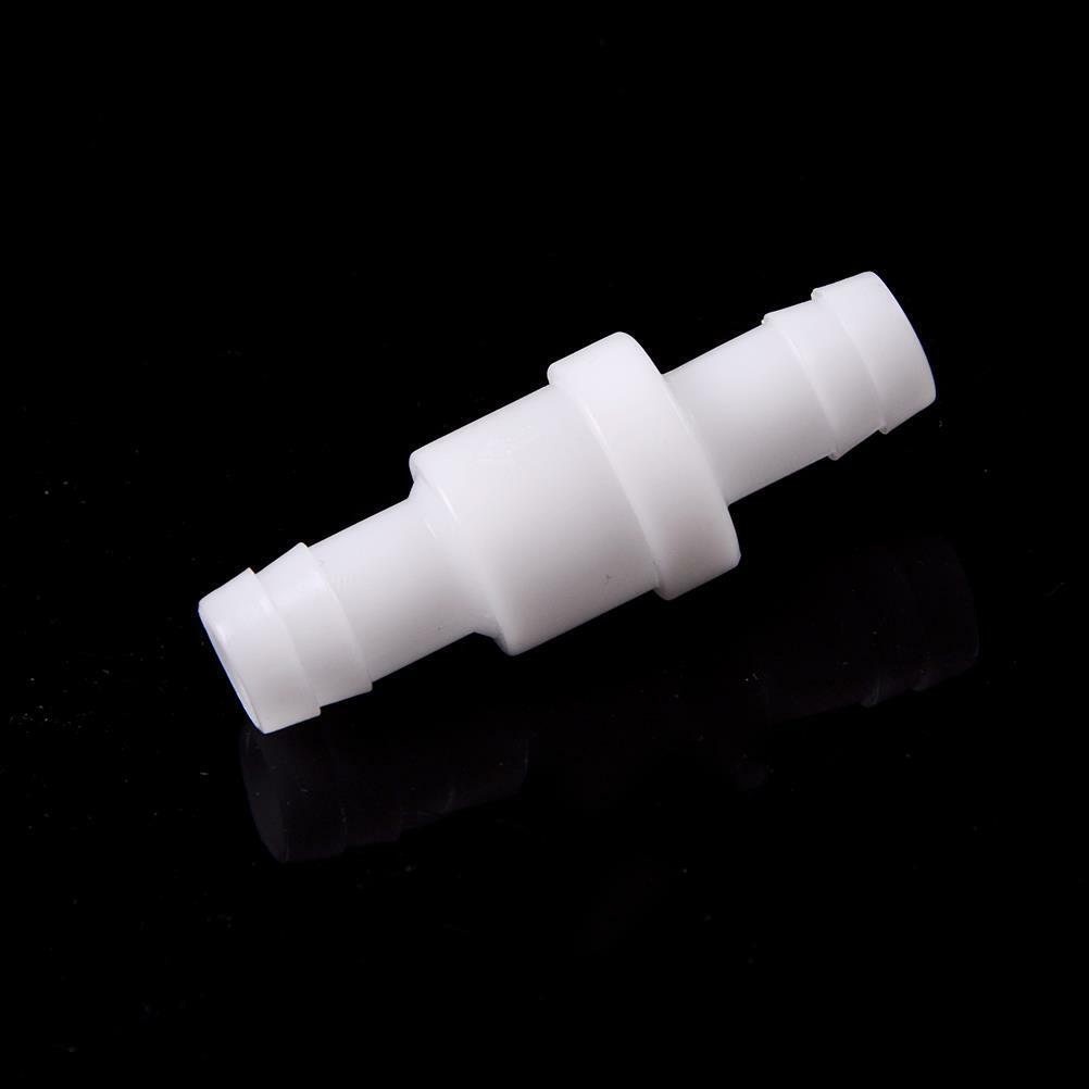 2x 12mm 1/4" White Plastic Non Return Check Valve One Way Fuel Petrol Die.l8