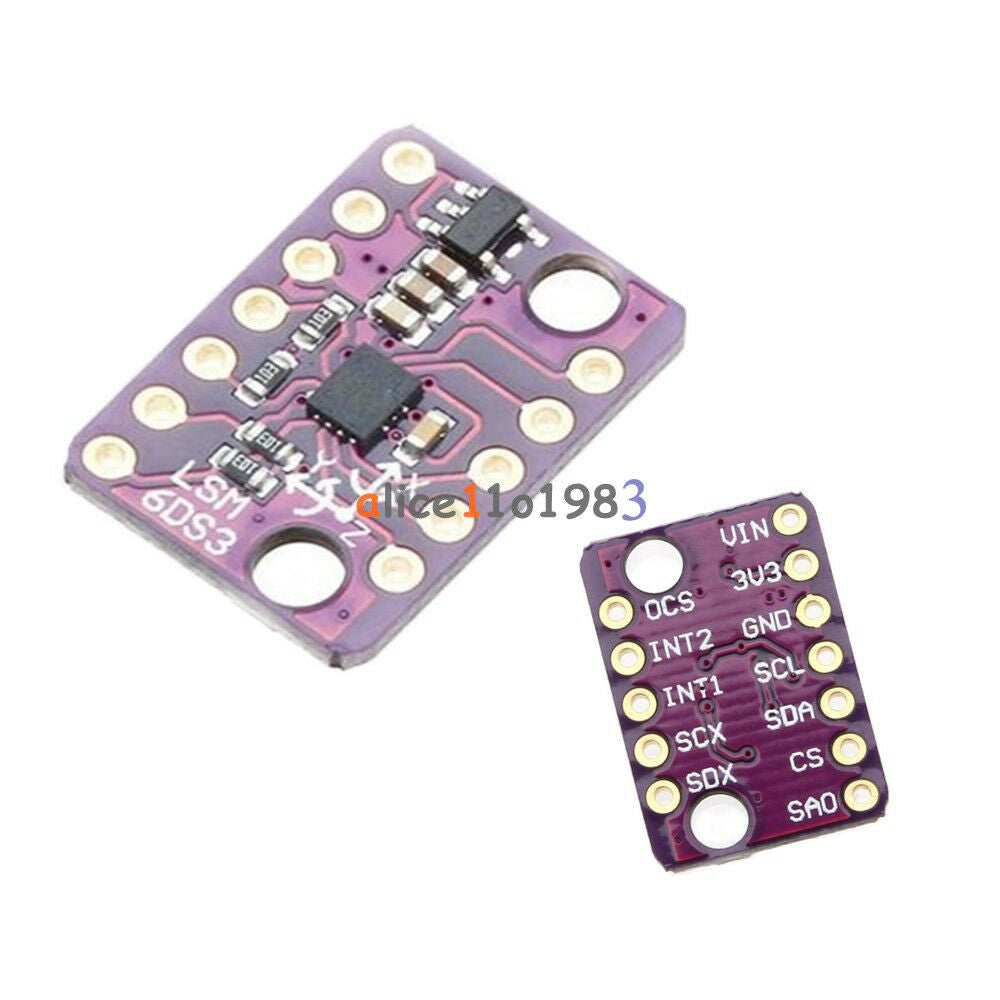 LSM6DS3 IIC/SPI 6 Degrees 3 Axis of Freedom Tilt Breakout transmission   Module