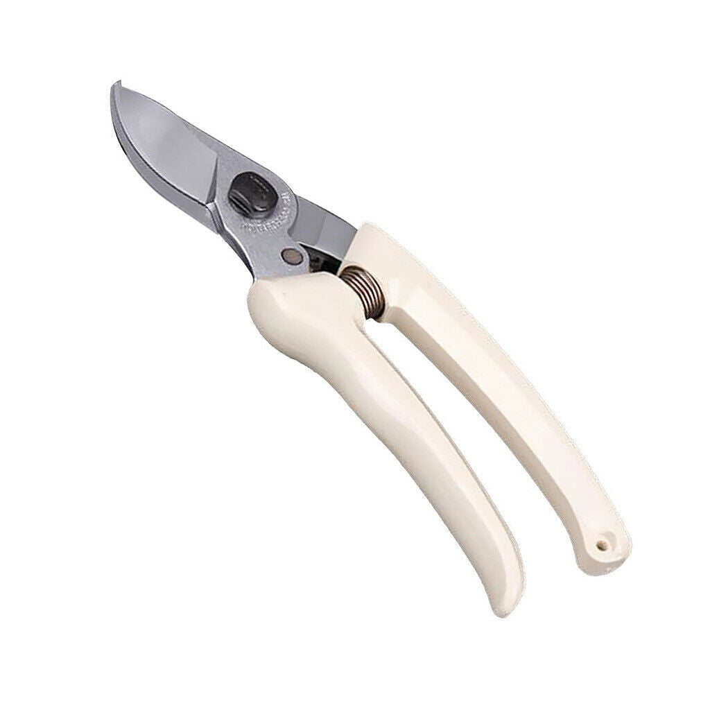 Garden Pruning Shear Curved Plant Scissor Garden Trimmer High Quality White