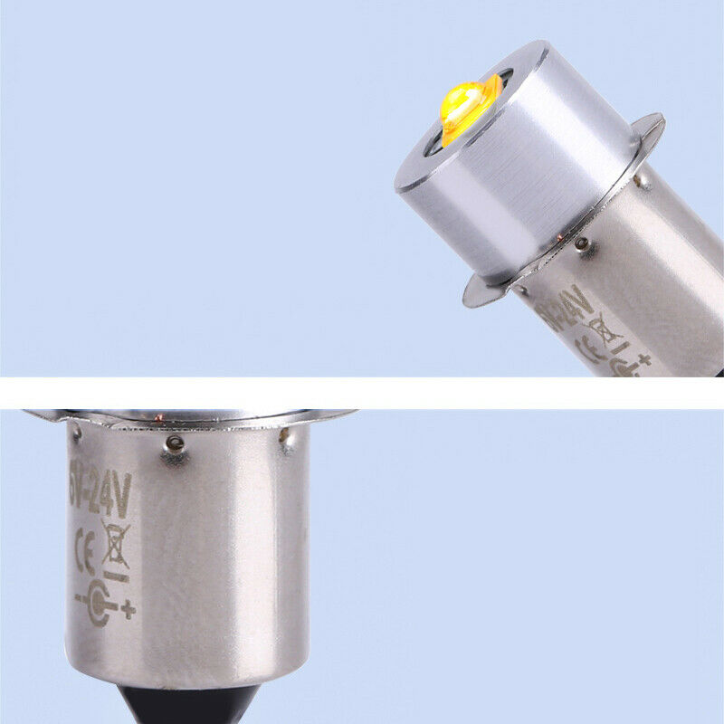 P13.5S 6-24V CREE 3W LED Bulb E10 BA9S for P700 P703 P704 FL1800 Flashlight