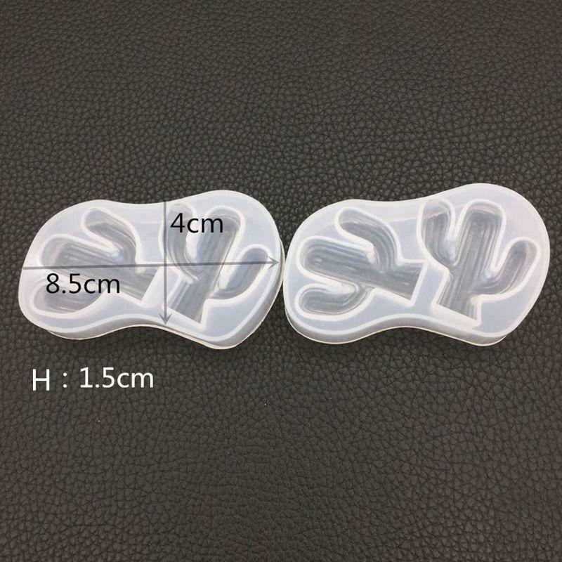 Silicone Mold DIY Jewelry Making Cactus Pendant Cake Decoration Fondant Epoxy