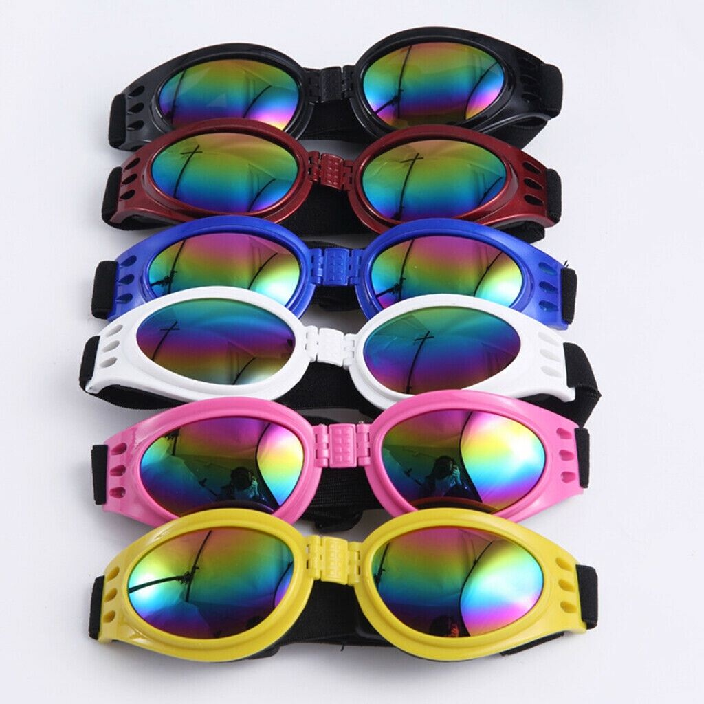 Foldable Adjustable Pet Dog Sunglasses UV Protection Eye Wear Protection Blue