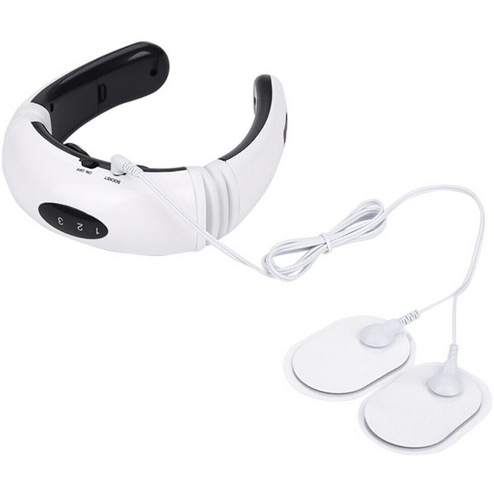 Electric Massager Pulse Back Neck Safe Care Far Infrared Pain Relax Tool Health