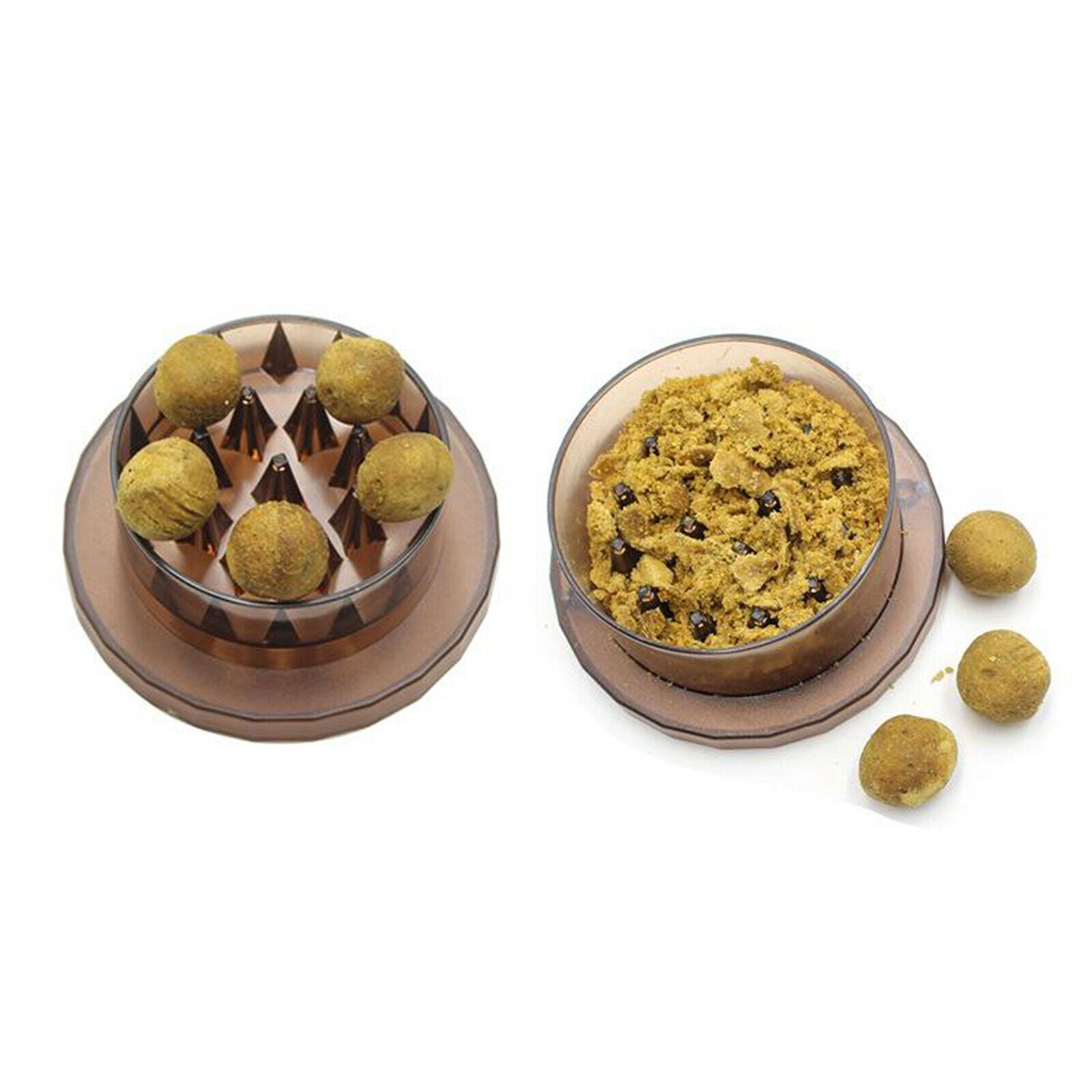 Portable Fishing Bait Crusher Boilie Grinder Box Convenient Fooder Brown