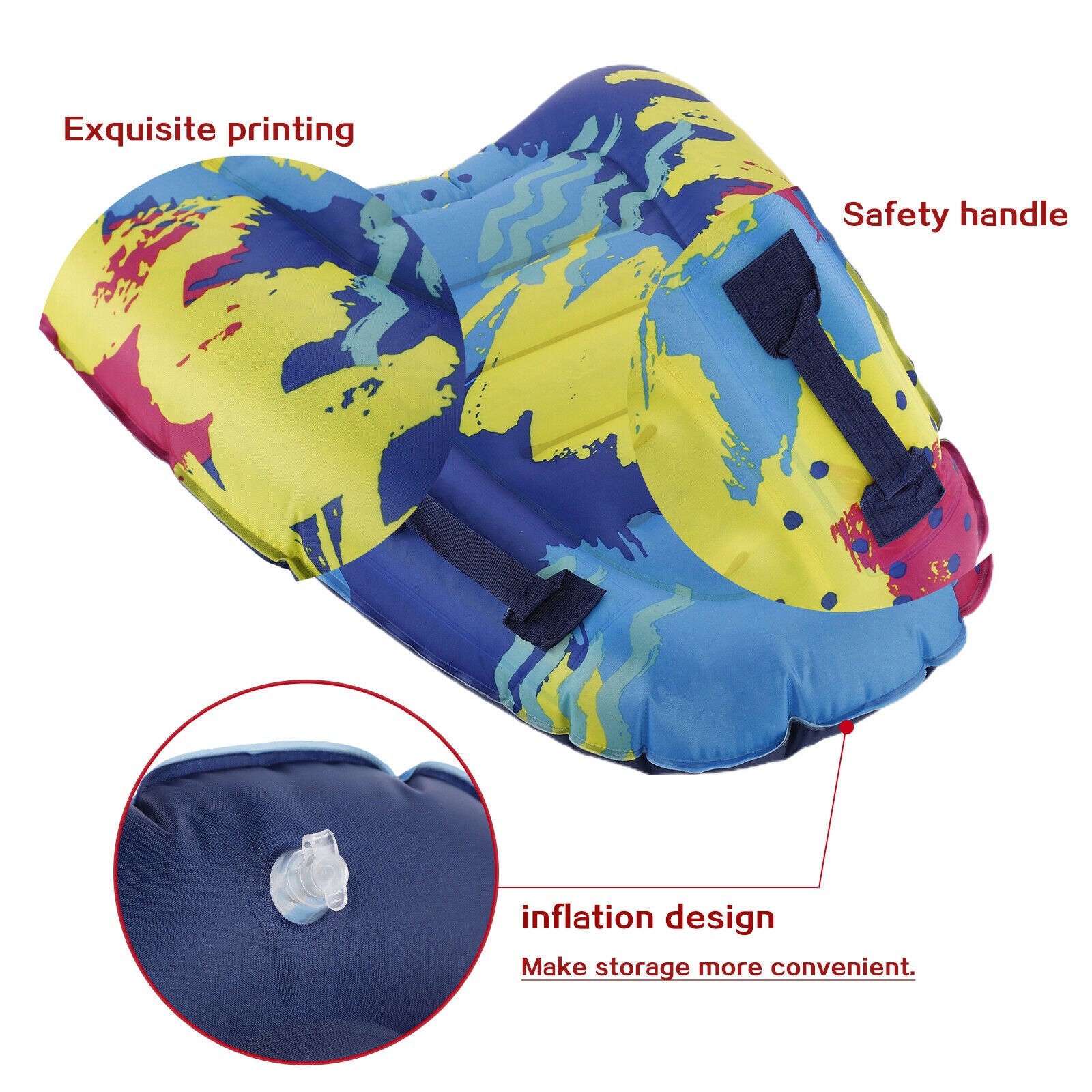 Outdoor Inflatable Surfboard Buoy Safe Sea Surfing Board Water Play Toys