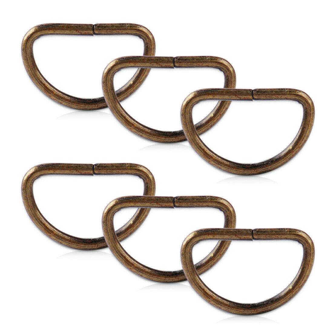 25x Metal D Ring Buckle Fit for Strapping Webbing Purse Leather Bag Crafts An
