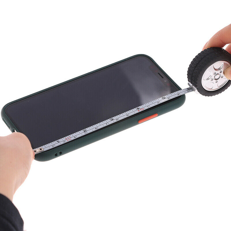 Mini Retractable Tape 1m Tape Measure Centimeter/Feet Tire Shape Rul.l8