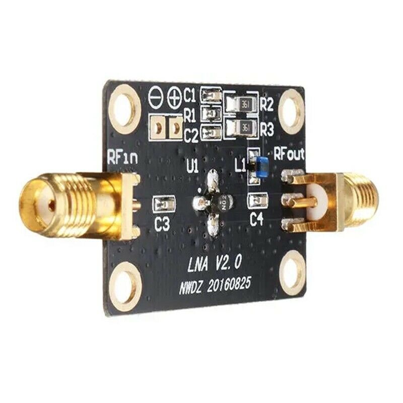 10K-2GHZ LNA Broadband RF Amplifier Gain 32DB@0.5G Signal Receiver FM HF VHF /K4