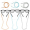3 Pack 26 inch  PU Leather Glasses Strap Chain Neck for Sports Reading Eyeglass