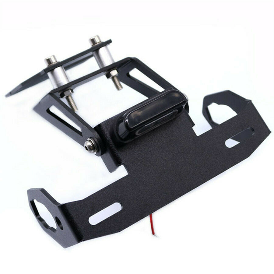 3mm Aluminum Plate License Plate Holder w/ LED Light For KAWASAKI Z900 2017-2019