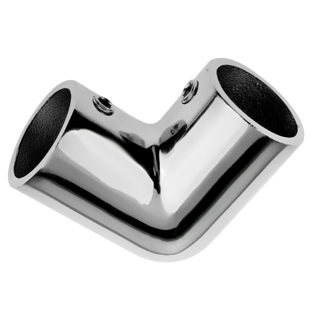 Heavy Duty Boat Hand Rail Fitting 90 Deg - 7/8 inch Elbow Stainless Steel Marine
