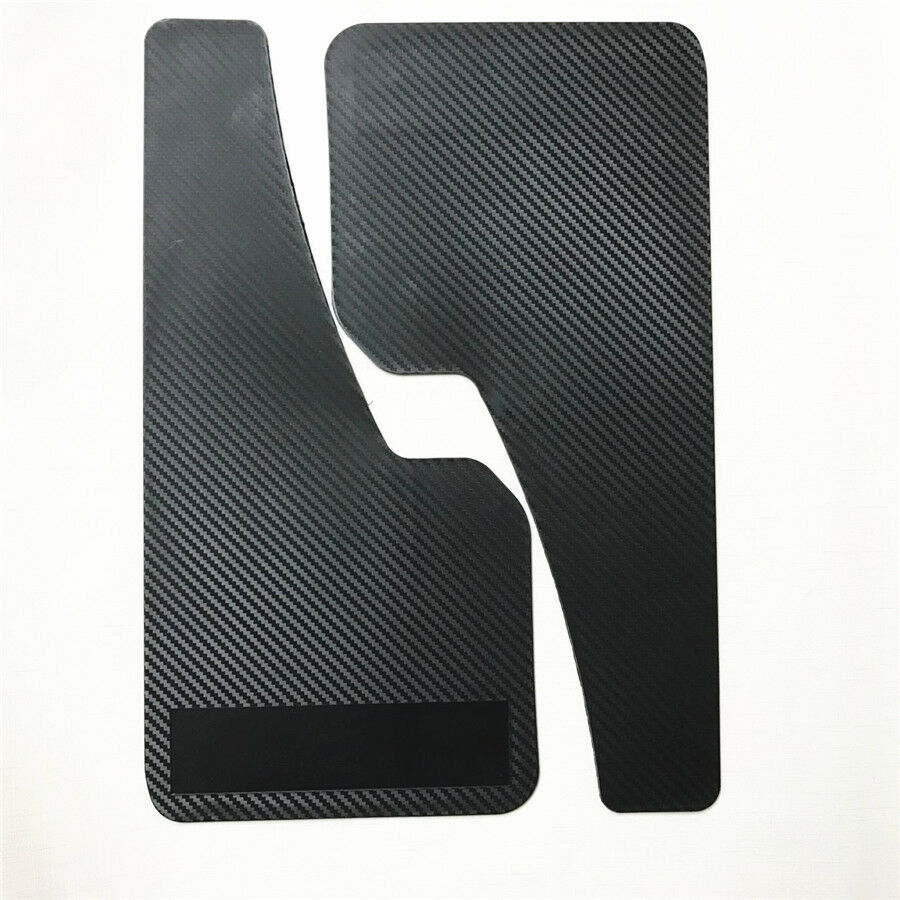 2 Pcs Universal Car Truck Plastic Mudguard Front Rear Wheel Carbon Filber Look