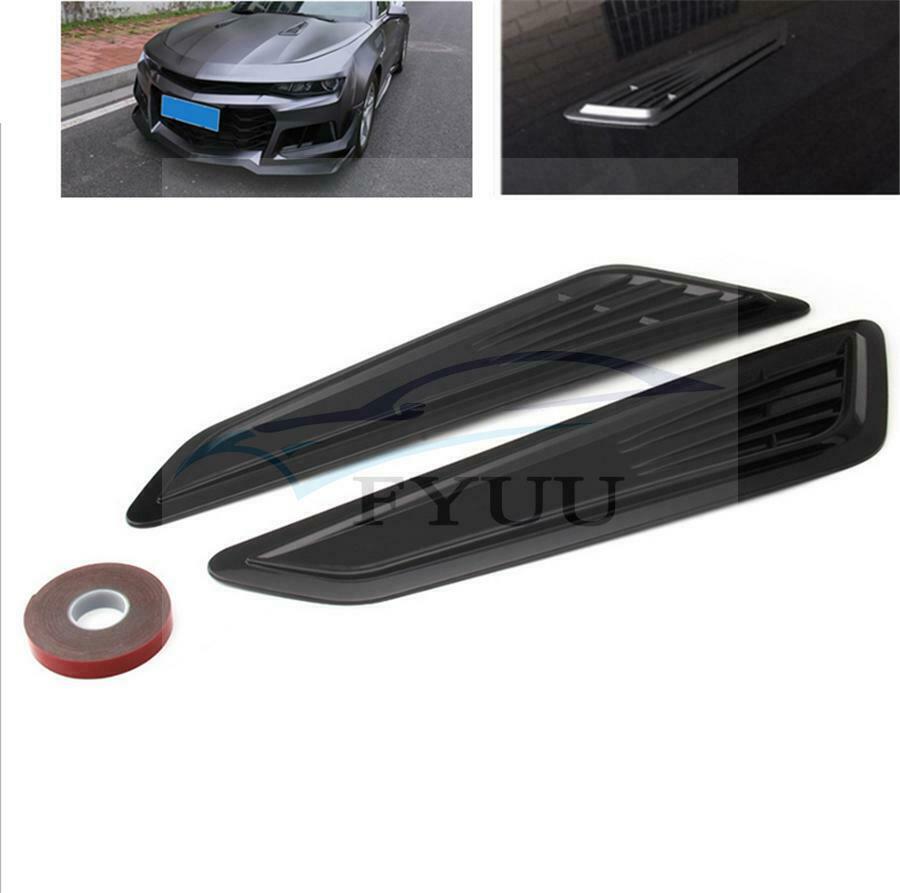 2PCS Universal Car Accessories Decorative Air Flow Intake Hood Vent Bonnet Cover