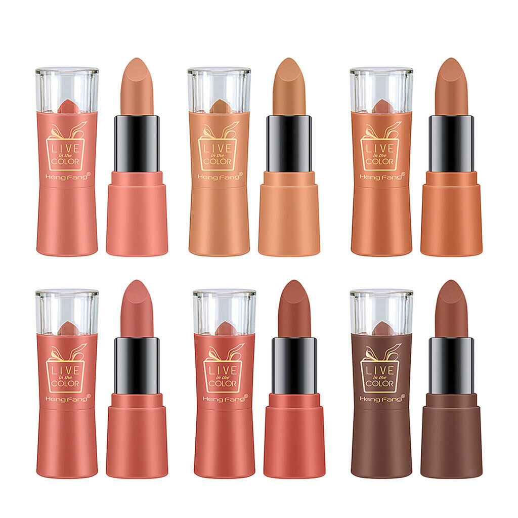 Pack of 6 Moisturizing Velvet Lipsticks Set Waterproof Lip Sticks Balm
