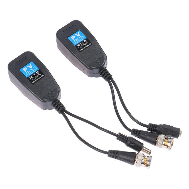 1Pair Video HD Connector Balun Transceiver For Cctv Security Surveillance.l8