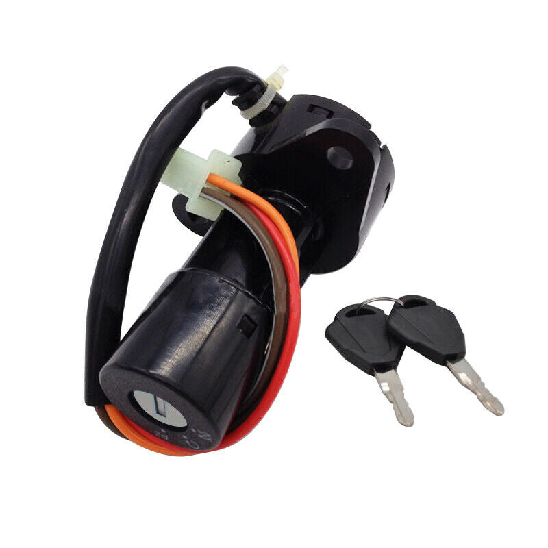 4 Wires Ignition Switch Lock +2 Keys Set Accessory Fit For Suzuki GS125