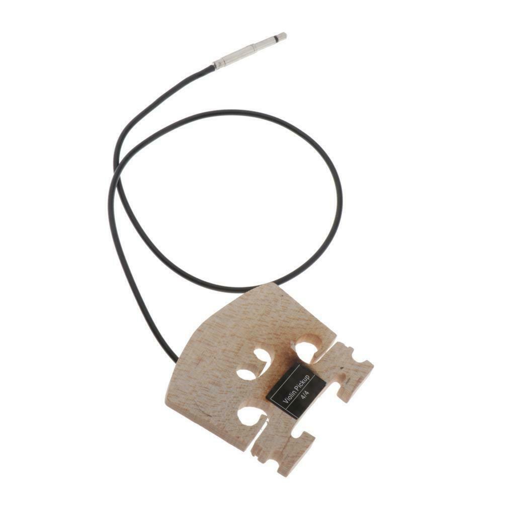 Violin Bridge with Internally Mounted Piezo Pickup for 4/4 Full Size Violin