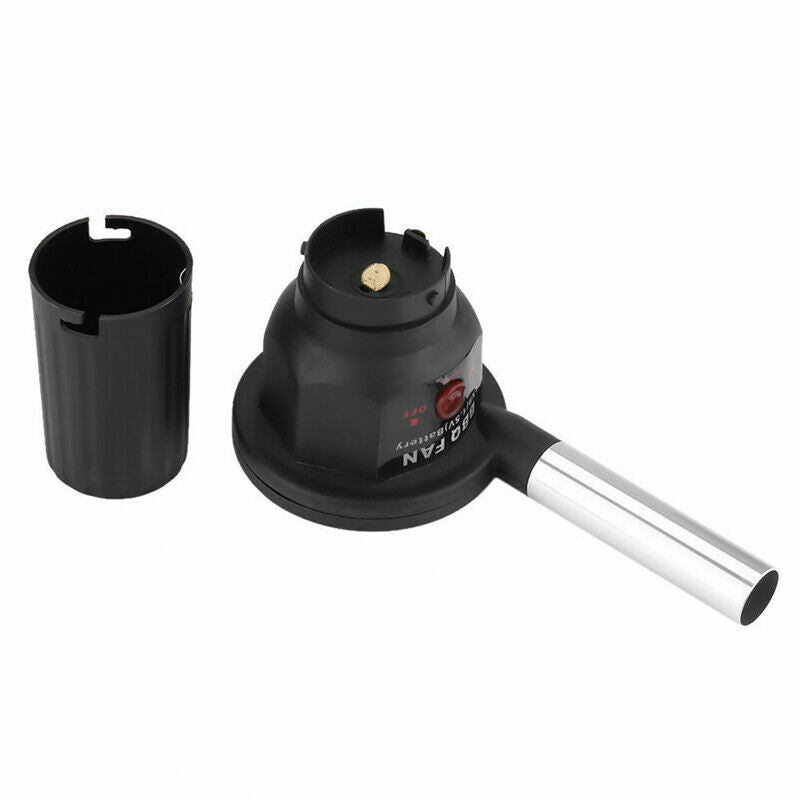 Outdoor Camping Picnic Charcoal Grill Barbecue Mini BBQ Fan Air Blower