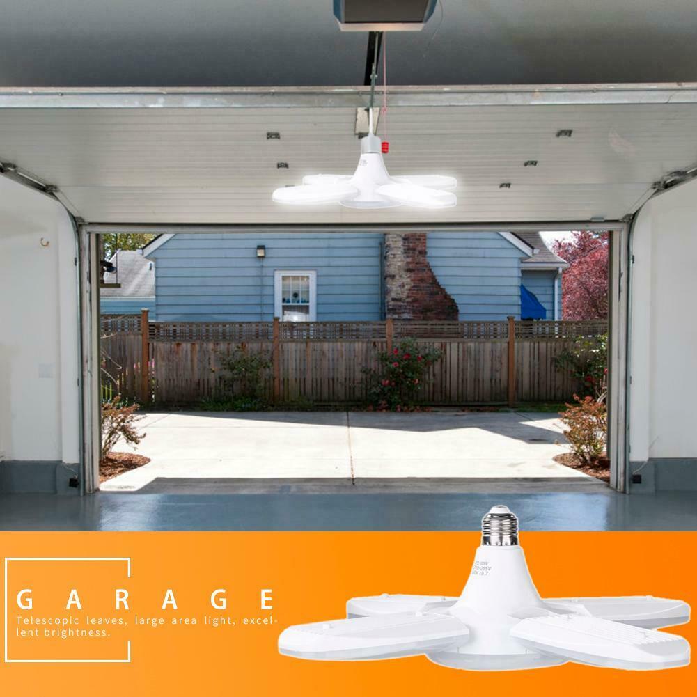 LED Pendant Light Foldable Fans Angle Adjustable Ceiling Lamp Energy Saving @