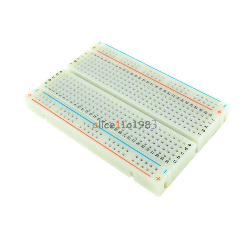 10PCS Mini Universal Solderless Breadboard 400 Contacts Tie-points Available