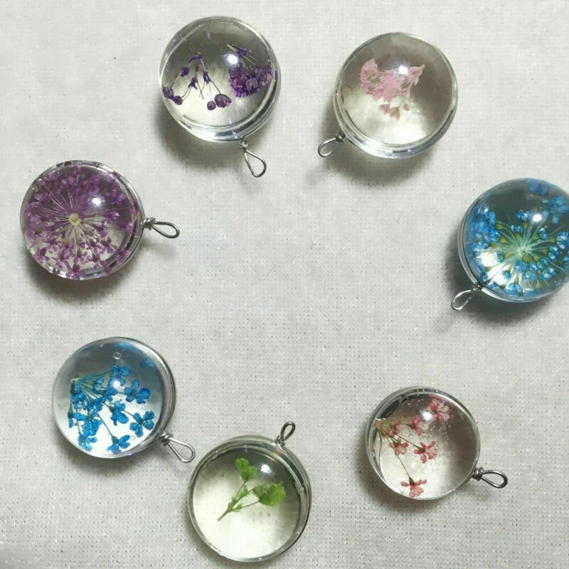 100Pcs 25MM Transparent Clear Round Flatback Domed Cabochon Cover Glass  Finding