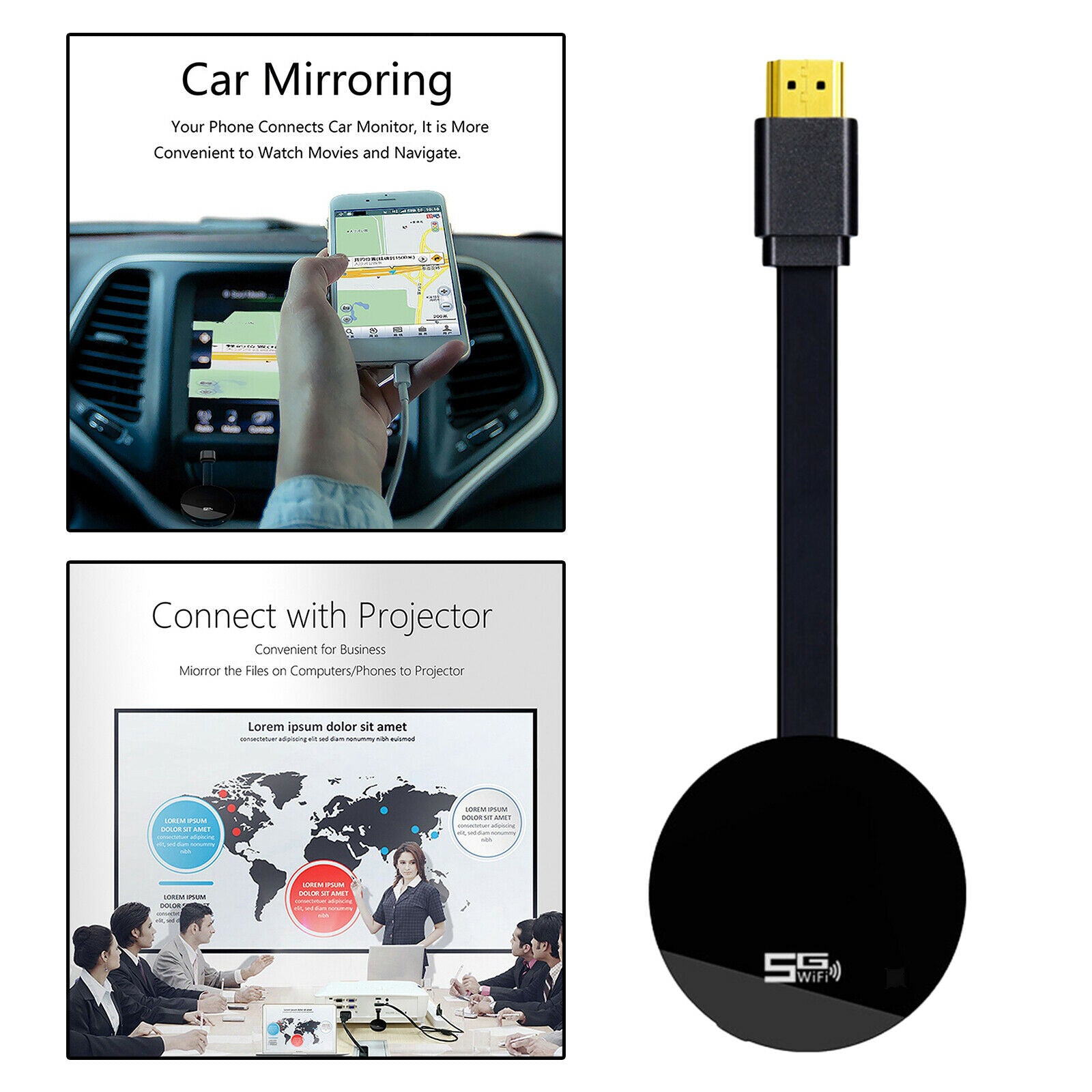 HDMI Mirror Screen Wifi Wireless Display Adapter Dongle for Phone TV PC