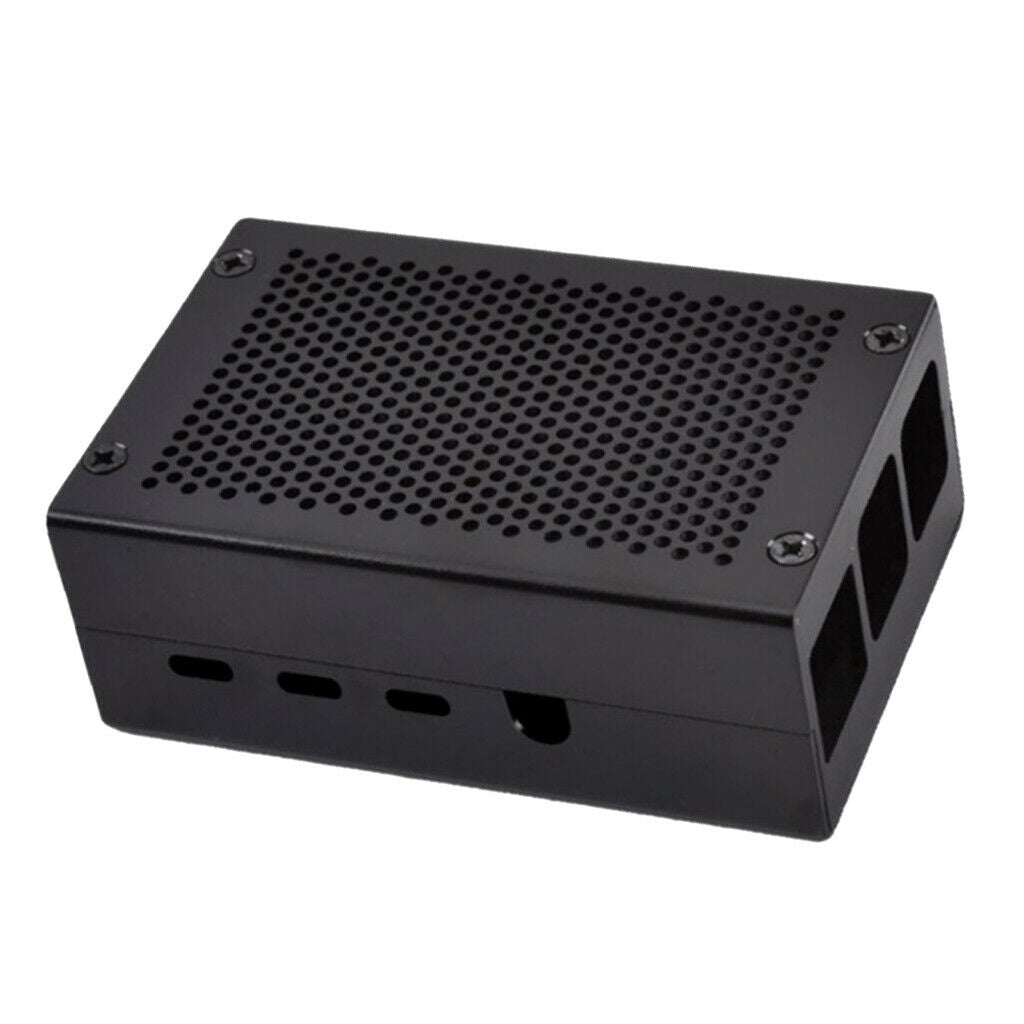 for Raspberry Pi 4 Shell Heavy Duty Aluminum Heat Dissipation Box Black