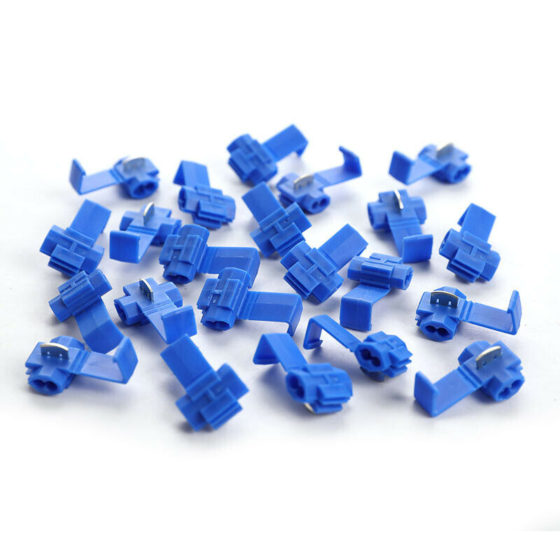 20PCS Wire Connector Lock Snap Without Breaking Cable Insulated TerminalsW GEDF