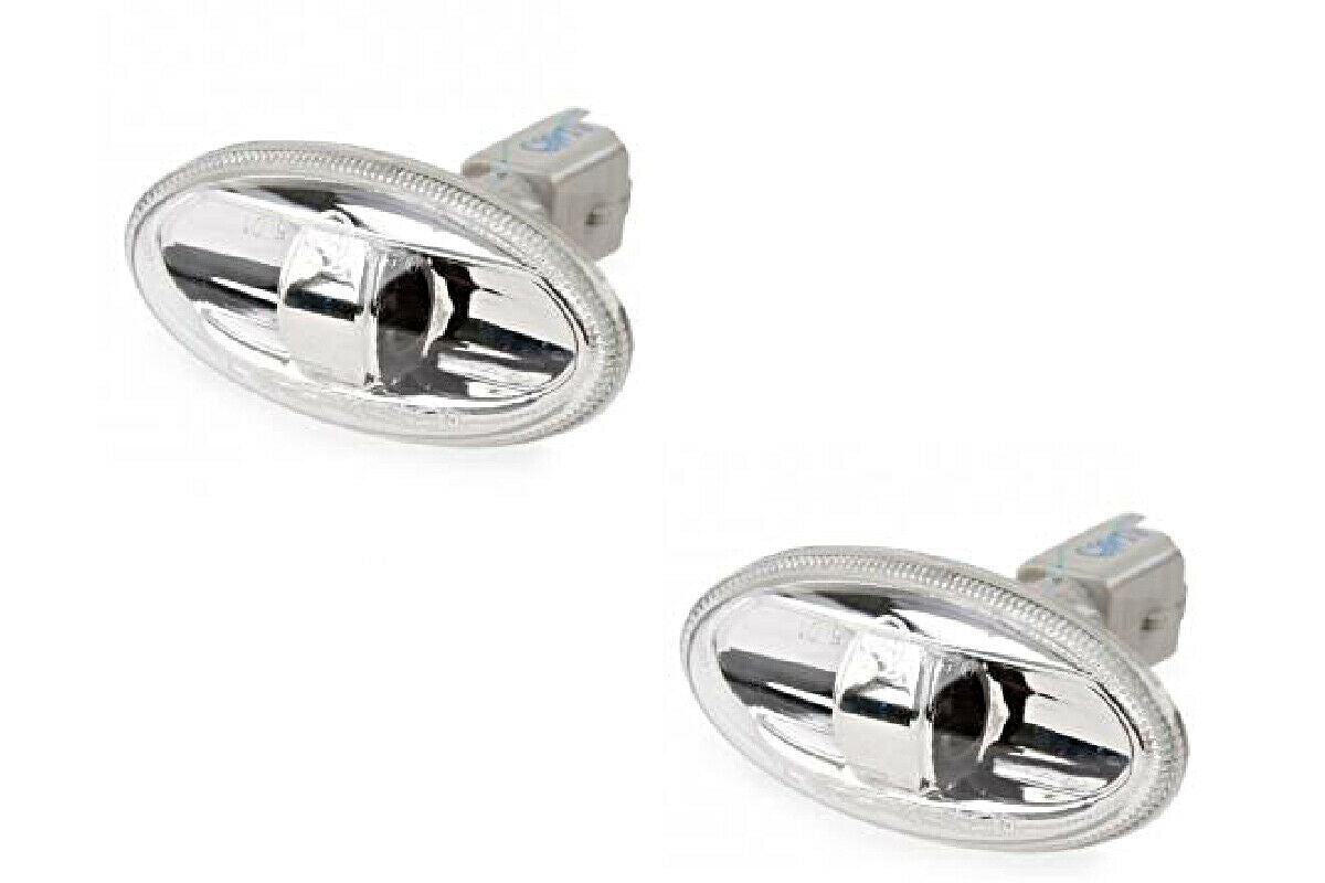 2x Side Marker Light Crystal Clear RIGHT=LEFT Fits CITROEN C5 FIAT PEUGEOT 1997-