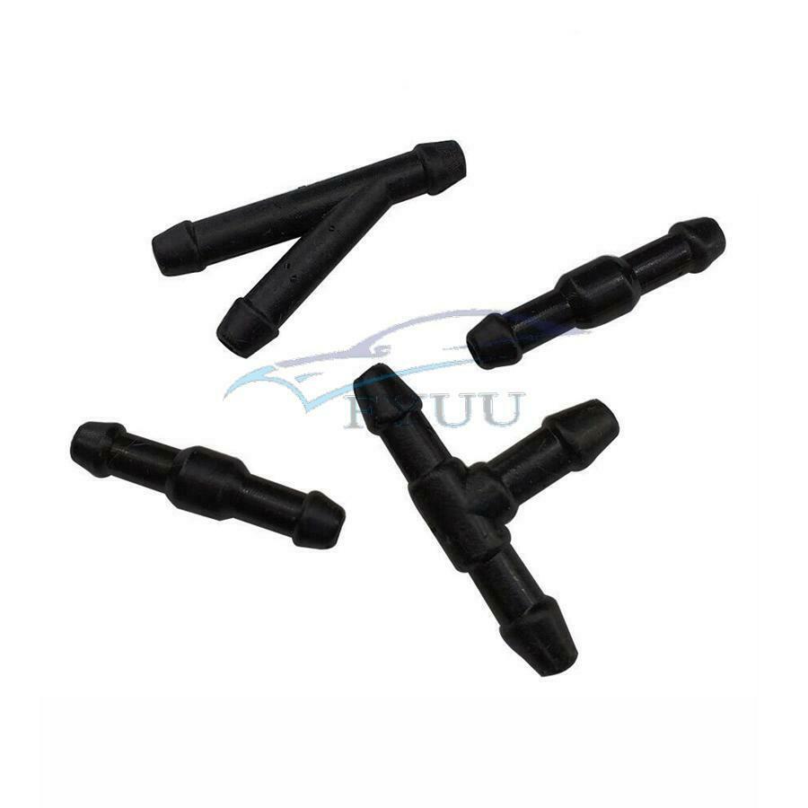 2M Windscreen Wiper Washer Jet Tube Pipe Hose 4 Connectors T Y For Nozzle Pump
