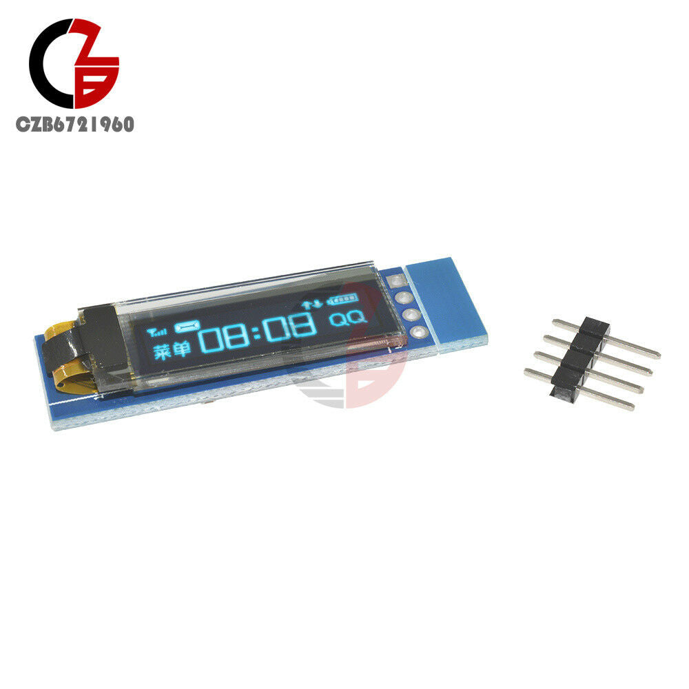 4pin IIC I2C 0.91"128x32 Blue OLED LCD Display Module for AVR PIC Arduino Uno R3